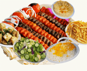 3 Brochettes (kafta,agneau, tawouk)
