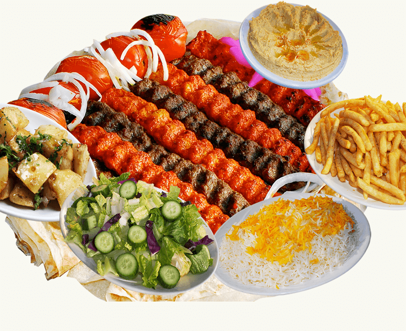 3 Brochettes (kafta,agneau, tawouk)