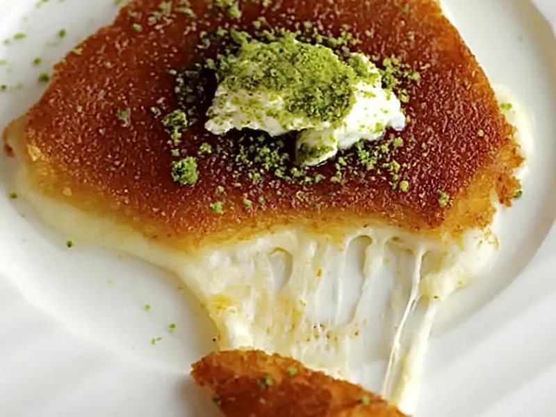 Cheveux d'ange, fromage, pistache